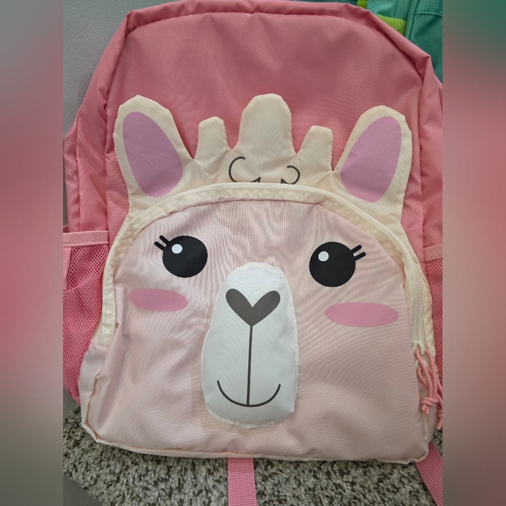 Pink Llama Kids Backpack